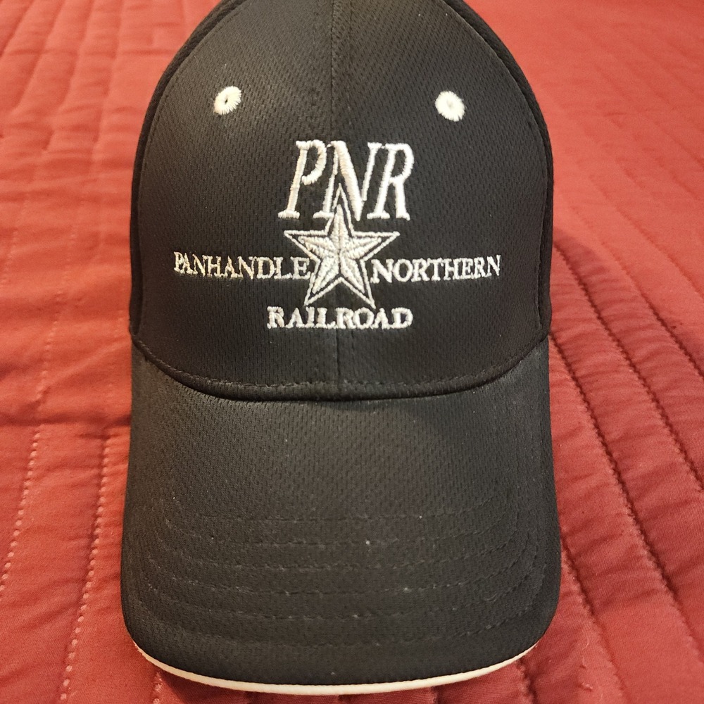 Panhandle Northern Railroad PNR OmniTRAX Black Stretch‎ Fit Hat L/XL ASLRRA